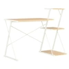Image de Bureau avec étagère Blanc et chêne 116x50x93 cm