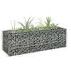 Image de Lit Surélevé à Gabion Parterre de Fleurs Plantes Jardin Terrasse Extérieur Arrière-cour Jardinière Acier Galvanisé 145629