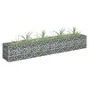 Image de Lit Surélevé à Gabion Parterre de Fleurs Plantes Jardin Terrasse Extérieur Arrière-cour Jardinière Acier Galvanisé 145633