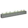 Image de Lit Surélevé à Gabion Parterre de Fleurs Plantes Jardin Terrasse Extérieur Arrière-cour Jardinière Acier Galvanisé 145637