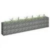 Image de Lit Surélevé à Gabion Parterre de Fleurs Plantes Jardin Terrasse Extérieur Arrière-cour Jardinière Acier Galvanisé 145638