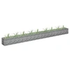 Image de Lit Surélevé à Gabion Parterre de Fleurs Plantes Jardin Terrasse Extérieur Arrière-cour Jardinière Acier Galvanisé 145641