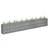 Image de Lit Surélevé à Gabion Parterre de Fleurs Plantes Jardin Terrasse Extérieur Arrière-cour Jardinière Acier Galvanisé 145642