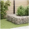 Image de Lit Surélevé Cube à Gabion Jardinière Surélevée de Fleurs Plantes Panier à Pierres Jardin Terrasse Extérieur Fil 145649