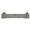 Image de Jardinière à Gabion en H Panier de Gabion Parterre Surélevé de Fleurs Plantes Jardin Terrasse Extérieur Fil d'Acier 145658