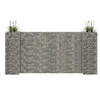 Image de Jardinière à Gabion en H Panier de Gabion Parterre Surélevé de Fleurs Plantes Jardin Terrasse Extérieur Fil d'Acier 145662