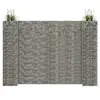 Image de Jardinière à Gabion en H Panier de Gabion Parterre Surélevé de Fleurs Plantes Jardin Terrasse Extérieur Fil d'Acier 145664