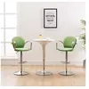 Image de Tabourets de bar avec accoudoir lot de 2 vert similicuir249709