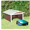 Image de Overkapping voor grasmaaier 72x87x50 cm vurenhout mokka en wit170880