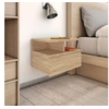Image de Table de chevet flottante Chêne sonoma Bois d ingénierie