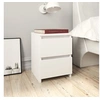 Image de Tables de chevet 2 pcs Blanc 30x30x40 cm Bois d ingénierie