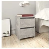 Image de Tables de chevet 2 pcs Gris béton 30x30x40 cm Bois d'ingénierie