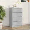 Image de Buffet Gris béton 60x35x98,5 cm Bois d ingénierie