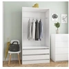 Image de Garde robe Blanc brillant 100x50x200 cm Bois d ingénierie
