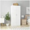 Image de Garde robe Blanc 80x52x180 cm Bois d'ingénierie
