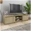 Image de Meuble TV Chêne sonoma 140x40x35,5 cm Bois d ingénierie