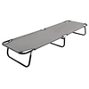 Image de Chaise longue en acier L. 190 cm H. 28 cm gris non empilable pliable