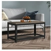 Image de Table basse Gris et noir 90x45x45 cm MDF et fer286083