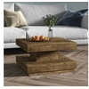Image de Table basse Marron foncé 60x60x35 cm MDF