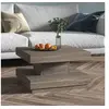 Image de Table basse Gris 60x60x35 cm MDF