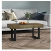 Image de Table basse Marron foncé et noir 90x45x40 cm MDF et fer286100