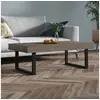 Image de Table basse Gris et noir 120x60x40 cm MDF et fer