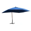 Image de Parasol Suspendu avec Mât en Bois, Pare-soleil de Patio, Abri de Soleil, Parasol de Plage Jardin Balcon Terrasse 47123