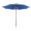 Image de Parasol - - 47125 - Bleu - Mât en Bois - Diamètre 300 cm