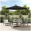 Image de Parasol Déporté - - 300 cm - LED Solaire - Acier - Noir