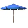 Image de Parasol met houten paal 330 cm azuurblauw47219