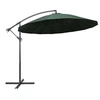 Image de Parasol droit rond 400 x 400 mat en aluminium toile en polyester