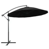 Image de Zweefparasol met aluminium paal 3 m zwart47226