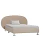 Image de Cadre de lit sans matelas cappuccino similicuir 100x200 cm
