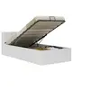 Image de Bedframe met opslag hydraulisch kunstleer wit 100x200 cm285517
