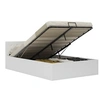 Image de Bedframe met opbergruimte hydraulisch kunstleer wit 120x200 cm285518