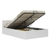 Image de Cadre de lit avec rangement hydraulique 140x200 cm similicuir