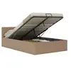 Image de Bedframe met opslag hydraulisch kunstleer cappuccino 120x200 cm285530