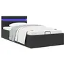 Image de Bedframe met opslag hydraulisch LED kunstleer zwart 90x200 cm 285540