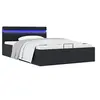 Image de Bedframe met opslag hydraulisch LED kunstleer zwart 120x200 cm 285542