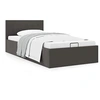 Image de Bedframe met hydraulische opslag stof donkergrijs 90x200 cm 285570
