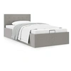 Image de Bedframe met hydraulische opslag stof lichtgrijs 90x200 cm 285576