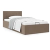 Image de Bedframe met hydraulische opslag stof taupe 100x200 cm 285595
