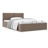 Image de Bedframe met hydraulische opslag stof taupe 120x200 cm 285596