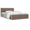 Image de Bedframe met hydraulische opslag stof taupe 140x200 cm 285597