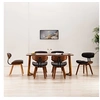 Image de 6x Bois Courbé Chaises de Salle à Manger Chaises à Dîner Chaises de Repas Chaises de Cuisine Siège de Salon Chaises de Salon Maison Intérieur Gris