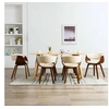 Image de Lot de 6 chaise H. 72 cm pliable interieur en bois beige
