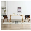 Image de Eetkamerstoelen 2 st gebogen hout en stof grijs278727