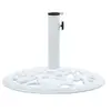 Image de Socle de parasol Blanc 12 kg 48 cm Fonte 47860