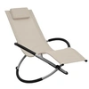 Image de Chaise longue pour enfants - - Crème - Pliable - Textilène - Oreiller inclus