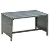 Image de Salontafel 70x40x38 cm poly rattan antraciet46394